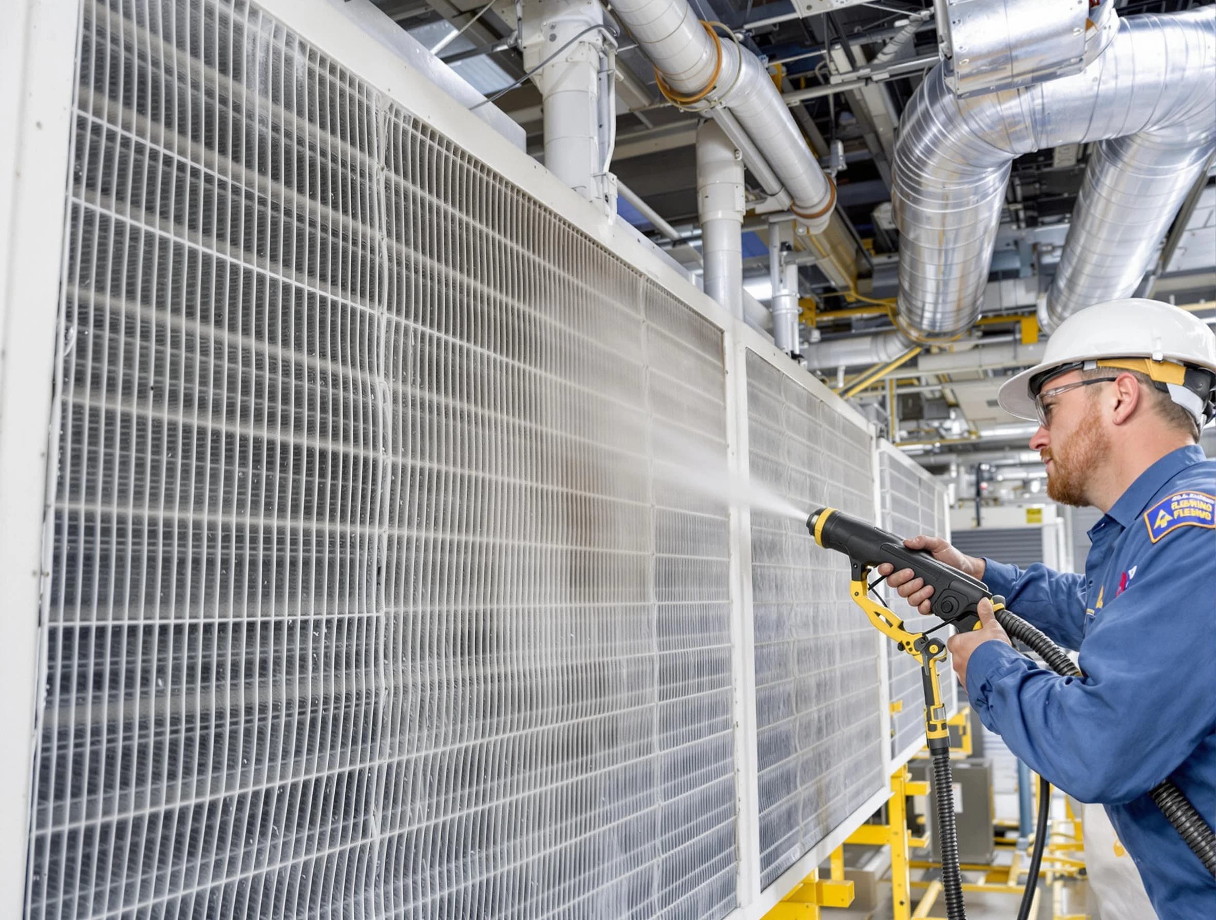 Professional commercial coil cleaning by Pleasant View Air Duct Cleaning in Pleasant View